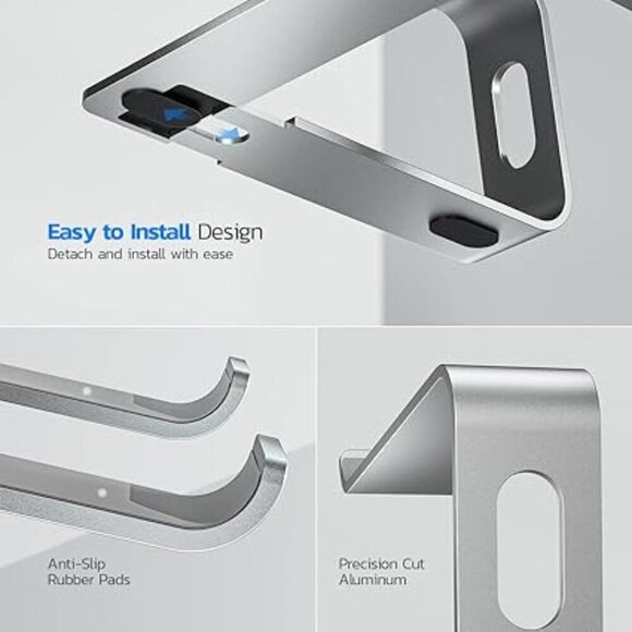 UNIVERSAL LAPTOP STAND RISER COMPATIBLE W/ DELL, HP, SAMSUNG, LENOVO, UP TO 16 - Picture 3 of 9